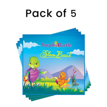 Load image into Gallery viewer, Purple Turtle Slam Book | Activity Book For kids | Return Gift For 2 to 5 Years | Pack Of 5