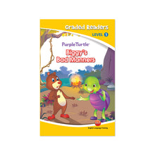Load image into Gallery viewer, Purple Turtle - BIGGY'S BAD MANNERS Story book for Kids Ages 3-4