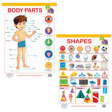 Load image into Gallery viewer, Early Learning Educational 13 Charts for kids Perfect for Preschool, Homeschooling and Nursery Student