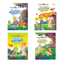 Load image into Gallery viewer, Purple Turtle Mystic Pencil Books (Set of 4) - Interactive Activity Books for Kids Ages 3-8