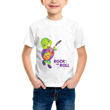 Load image into Gallery viewer, Purple Turtle Kids' T-Shirt for Toddlers, Girls & Boys - Rock N’ Roll Tee - Short Sleeves