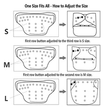 Load image into Gallery viewer, Purple Turtle Washable and Reusable Cloth Diaper with Inserts : Orange & Multicolour Cool Everyday Elements Pattern