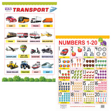 Load image into Gallery viewer, Early Learning Educational 13 Charts for kids Perfect for Preschool, Homeschooling and Nursery Student