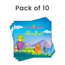 Load image into Gallery viewer, Birthday Return Gift For Kids In Bulk, Pack Of 10 | Slam Book | Purple Turtle
