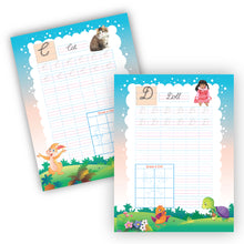Load image into Gallery viewer, Purple Turtle | Cursive Writing Capital Letters Book for Kids Ages 3–5 | Handwriting Practice Workbook for Preschool and Kindergarten
