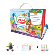 Load image into Gallery viewer, Purple Turtle Graded Readers 36 Interactive Storybooks with Magic Pen
