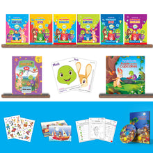 Load image into Gallery viewer, Preschool Kit for Nursery (Level-1) - Complete Kit (Set of 8 Books &amp; More) | For Children Ages 3-4 Years | Learn English, Maths, EVS, Hindi | For Homeschooling &amp; Preschool Classrooms

