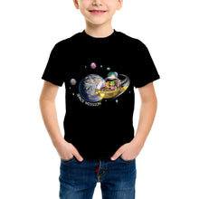 Load image into Gallery viewer, Purple Turtle Kids' T-Shirt - Space Mission - For Toddlers, Girls &amp; Boys - Short Sleeves
