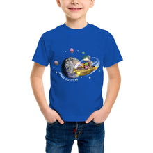 Load image into Gallery viewer, Purple Turtle Kids' T-Shirt - Space Mission - For Toddlers, Girls &amp; Boys - Short Sleeves
