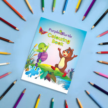 Load image into Gallery viewer, Best Coloring Books for Kids Ages 3-8 (Set of 4) Purple Turtle Gift Set for Children
