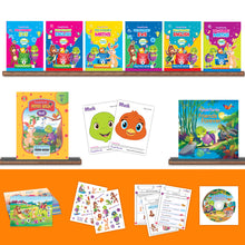 Load image into Gallery viewer, Preschool Kit for LKG (Level-2) - Complete Kit (Set of 8 Books &amp; More) | For Children Ages 4 - 5 Years | Learn English, Maths, EVS, Hindi | For Homeschooling &amp; Preschool Classrooms
