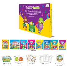 Load image into Gallery viewer, Preschool Kit for LKG (Level-2) - Complete Kit (Set of 8 Books &amp; More) | For Children Ages 4 - 5 Years | Learn English, Maths, EVS, Hindi | For Homeschooling &amp; Preschool Classrooms
