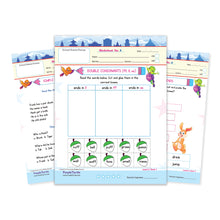 Load image into Gallery viewer, Purple Turtle Kids' Preschool Worksheets I Early Learning Fun Brain Development Activities For Children Ages 3+ I English, Maths, EVS Fun Exercises I  300 Activities 150 Loose Leaves
