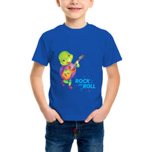 Load image into Gallery viewer, Purple Turtle Kids' T-Shirt for Toddlers, Girls &amp; Boys -  Rock N’ Roll Tee - Short Sleeves

