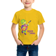 Load image into Gallery viewer, Purple Turtle Kids' T-Shirt for Toddlers, Girls &amp; Boys -  Rock N’ Roll Tee - Short Sleeves
