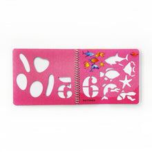 Load image into Gallery viewer, 1234 Stencilling Book - Fun Early Learning Activity Book - Purple Turtle  - For Kids Ages 3-7

