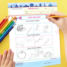 Load image into Gallery viewer, Purple Turtle Kids' Preschool Worksheets I Early Learning Fun Brain Development Activities For Children Ages 3+ I English, Maths, EVS Fun Exercises I  300 Activities 150 Loose Leaves
